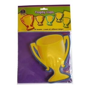 Teacher Created Resources trophy Cups 30 Accents 6 each Of‎ 5 Different Designs